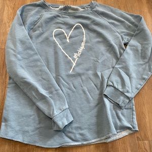 Michigan heart sweatshirt